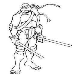Dibujo para colorear: Ninja Turtles (Superhéroes) #75460 - Dibujos para colorear