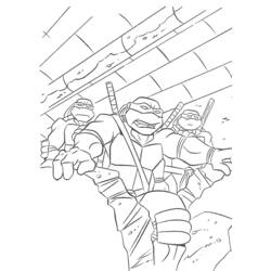 Dibujo para colorear: Ninja Turtles (Superhéroes) #75508 - Dibujos para Colorear e Imprimir Gratis