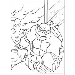 Dibujo para colorear: Ninja Turtles (Superhéroes) #75523 - Dibujos para Colorear e Imprimir Gratis