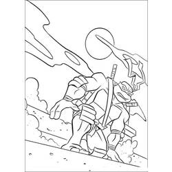 Dibujo para colorear: Ninja Turtles (Superhéroes) #75528 - Dibujos para Colorear e Imprimir Gratis