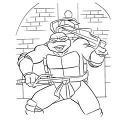 Dibujo para colorear: Ninja Turtles (Superhéroes) #75535 - Dibujos para Colorear e Imprimir Gratis