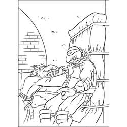 Dibujo para colorear: Ninja Turtles (Superhéroes) #75545 - Dibujos para Colorear e Imprimir Gratis