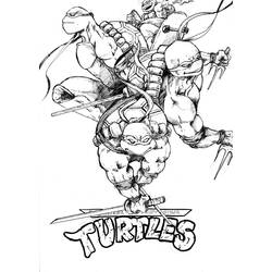 Dibujo para colorear: Ninja Turtles (Superhéroes) #75556 - Dibujos para colorear