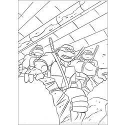 Dibujo para colorear: Ninja Turtles (Superhéroes) #75586 - Dibujos para Colorear e Imprimir Gratis