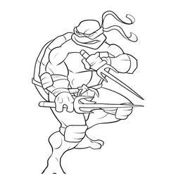 Dibujo para colorear: Ninja Turtles (Superhéroes) #75603 - Dibujos para colorear