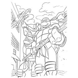 Dibujo para colorear: Ninja Turtles (Superhéroes) #75609 - Dibujos para Colorear e Imprimir Gratis