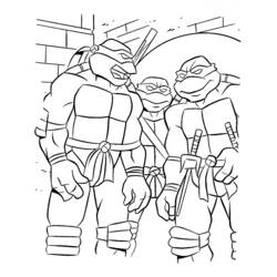 Dibujo para colorear: Ninja Turtles (Superhéroes) #75624 - Dibujos para Colorear e Imprimir Gratis