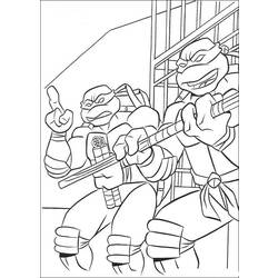 Dibujo para colorear: Ninja Turtles (Superhéroes) #75658 - Dibujos para Colorear e Imprimir Gratis