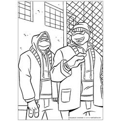 Dibujo para colorear: Ninja Turtles (Superhéroes) #75687 - Dibujos para Colorear e Imprimir Gratis