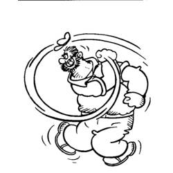 Dibujo para colorear: Popeye (Superhéroes) #84712 - Dibujos para colorear
