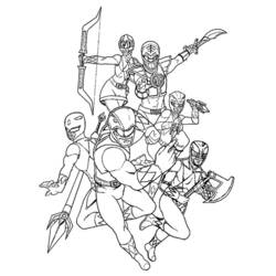 Dibujo para colorear: Power Rangers (Superhéroes) #50047 - Dibujos para colorear