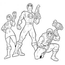 Dibujo para colorear: Power Rangers (Superhéroes) #50075 - Dibujos para colorear