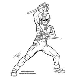 Dibujo para colorear: Power Rangers (Superhéroes) #50080 - Dibujos para colorear