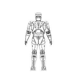 Dibujo para colorear: Robocop (Superhéroes) #71402 - Dibujos para colorear