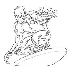 Dibujo para colorear: Silver Surfer (Superhéroes) #81139 - Dibujos para colorear