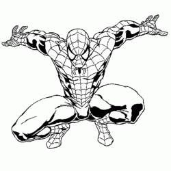 Dibujo para colorear: Spiderman (Superhéroes) #78859 - Dibujos para colorear