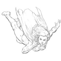 Dibujo para colorear: Supergirl (Superhéroes) #83935 - Dibujos para colorear