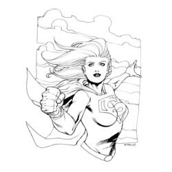 Dibujo para colorear: Supergirl (Superhéroes) #83946 - Dibujos para colorear