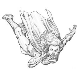 Dibujo para colorear: Supergirl (Superhéroes) #83948 - Dibujos para colorear