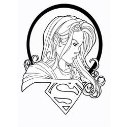 Dibujo para colorear: Supergirl (Superhéroes) #83956 - Dibujos para colorear