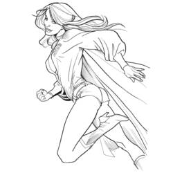 Dibujo para colorear: Supergirl (Superhéroes) #84053 - Dibujos para colorear