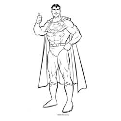 Dibujos para colorear: Superman - Dibujos para colorear