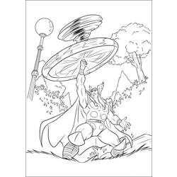 Dibujo para colorear: Thor (Superhéroes) #75791 - Dibujos para Colorear e Imprimir Gratis