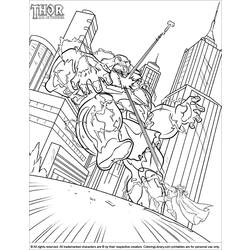 Dibujo para colorear: Thor (Superhéroes) #75859 - Dibujos para Colorear e Imprimir Gratis