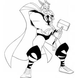 Dibujo para colorear: Thor (Superhéroes) #75930 - Dibujos para Colorear e Imprimir Gratis