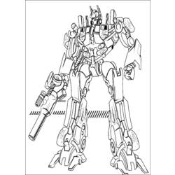Dibujo para colorear: Transformers (Superhéroes) #75084 - Dibujos para colorear