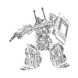 Dibujo para colorear: Transformers (Superhéroes) #75183 - Dibujos para colorear