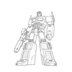 Dibujo para colorear: Transformers (Superhéroes) #75235 - Dibujos para colorear