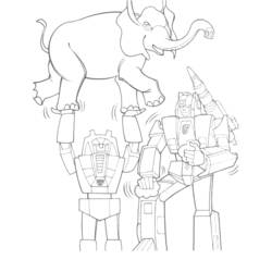 Dibujo para colorear: Transformers (Superhéroes) #75297 - Dibujos para Colorear e Imprimir Gratis