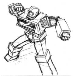 Dibujo para colorear: Transformers (Superhéroes) #75306 - Dibujos para Colorear e Imprimir Gratis