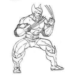 Dibujo para colorear: Wolverine (Superhéroes) #74837 - Dibujos para colorear