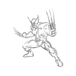 Dibujo para colorear: Wolverine (Superhéroes) #74840 - Dibujos para colorear