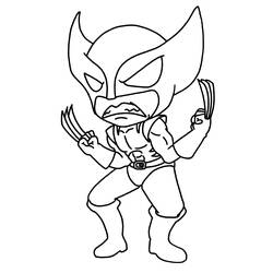 Dibujo para colorear: Wolverine (Superhéroes) #74847 - Dibujos para colorear