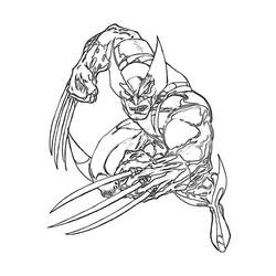 Dibujo para colorear: Wolverine (Superhéroes) #74850 - Dibujos para colorear
