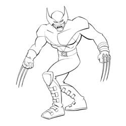 Dibujo para colorear: Wolverine (Superhéroes) #74856 - Dibujos para colorear