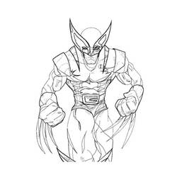 Dibujo para colorear: Wolverine (Superhéroes) #74860 - Dibujos para colorear