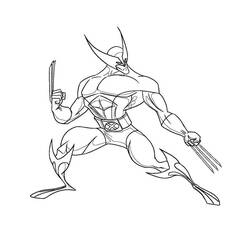 Dibujo para colorear: Wolverine (Superhéroes) #74877 - Dibujos para Colorear e Imprimir Gratis