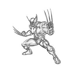 Dibujo para colorear: Wolverine (Superhéroes) #74897 - Dibujos para colorear