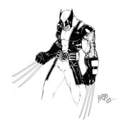 Dibujo para colorear: Wolverine (Superhéroes) #74946 - Dibujos para Colorear e Imprimir Gratis