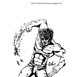 Dibujo para colorear: Wolverine (Superhéroes) #74972 - Dibujos para Colorear e Imprimir Gratis