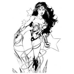 Dibujo para colorear: Wonder Woman (Superhéroes) #74560 - Dibujos para colorear