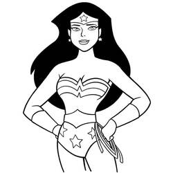 Dibujo para colorear: Wonder Woman (Superhéroes) #74582 - Dibujos para colorear