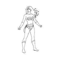 Dibujo para colorear: Wonder Woman (Superhéroes) #74594 - Dibujos para colorear