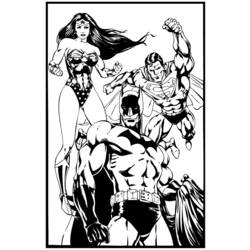 Dibujo para colorear: Wonder Woman (Superhéroes) #74616 - Dibujos para Colorear e Imprimir Gratis