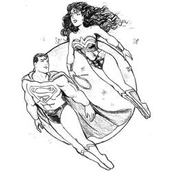 Dibujo para colorear: Wonder Woman (Superhéroes) #74644 - Dibujos para colorear
