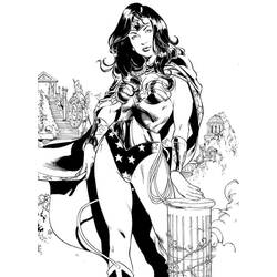 Dibujo para colorear: Wonder Woman (Superhéroes) #74646 - Dibujos para Colorear e Imprimir Gratis